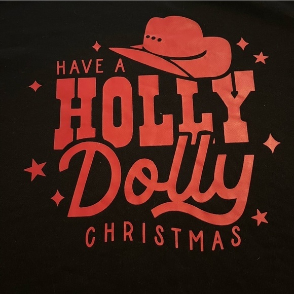 Have A Holly Dolly Christmas Sweatshirt, Size XL - Picture 4 of 10